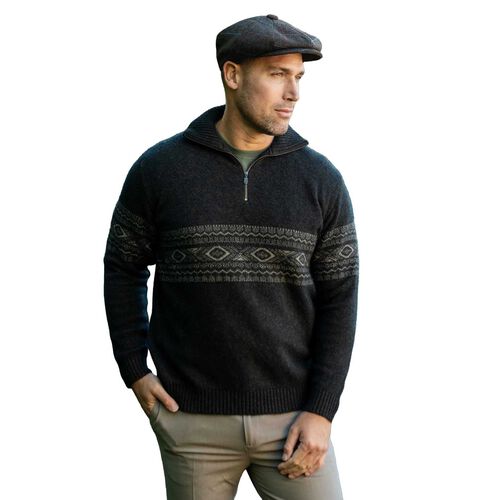 Koru Fairisle Zip Jumper